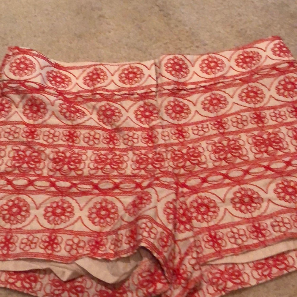LOFT embroidered shorts.  Lined.  Size 2